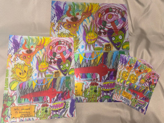 BLOOM VS ZOMBiES PRiNT